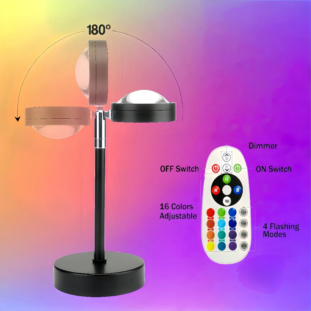 Sunset Lamp Projector, 16 Colors Multicolor Changing LED Night Light, Photography Selfie Party, Decor Xmas Gifts for Women