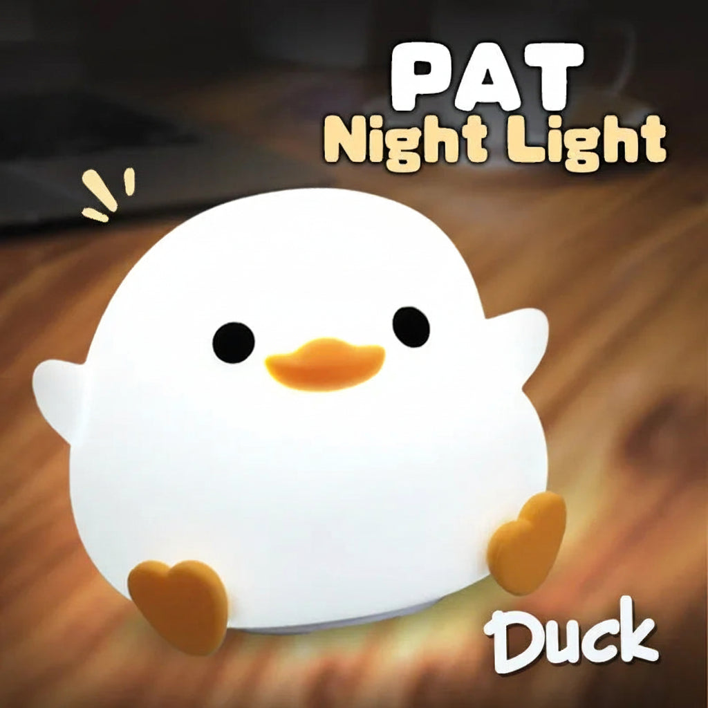 Rechargeable Night Light LED Cartoon Animal Silicone Lamp for Kids Touch Sensor Timer USB Children'S Room Dec